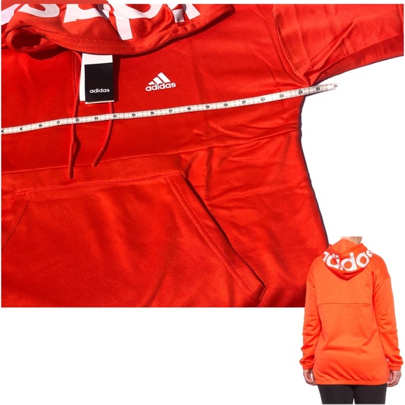 🚨EXPIRES🔜🆕 adidas New A Graphic Hoodie orange size large - Picture 7 of 14